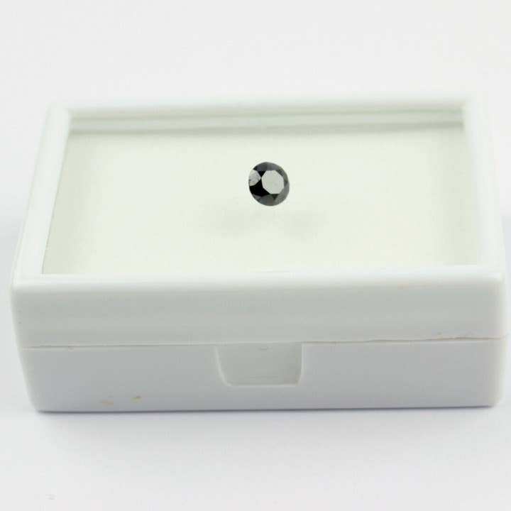 Echter Schwarzer Diamant 0,89 Karat /5,5 mm Rund Schwarz Diamond Unbehandelt D10 for wholesale by BKGEMS