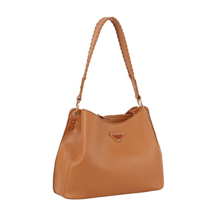 Sac à bandoulière Hobo à fond large pour la vente par Handbag Factory Corp