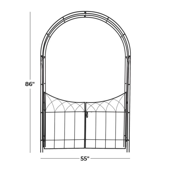 A-31617: METAL ARBOR GATE 55"W, 86"H for wholesale by Import Corner