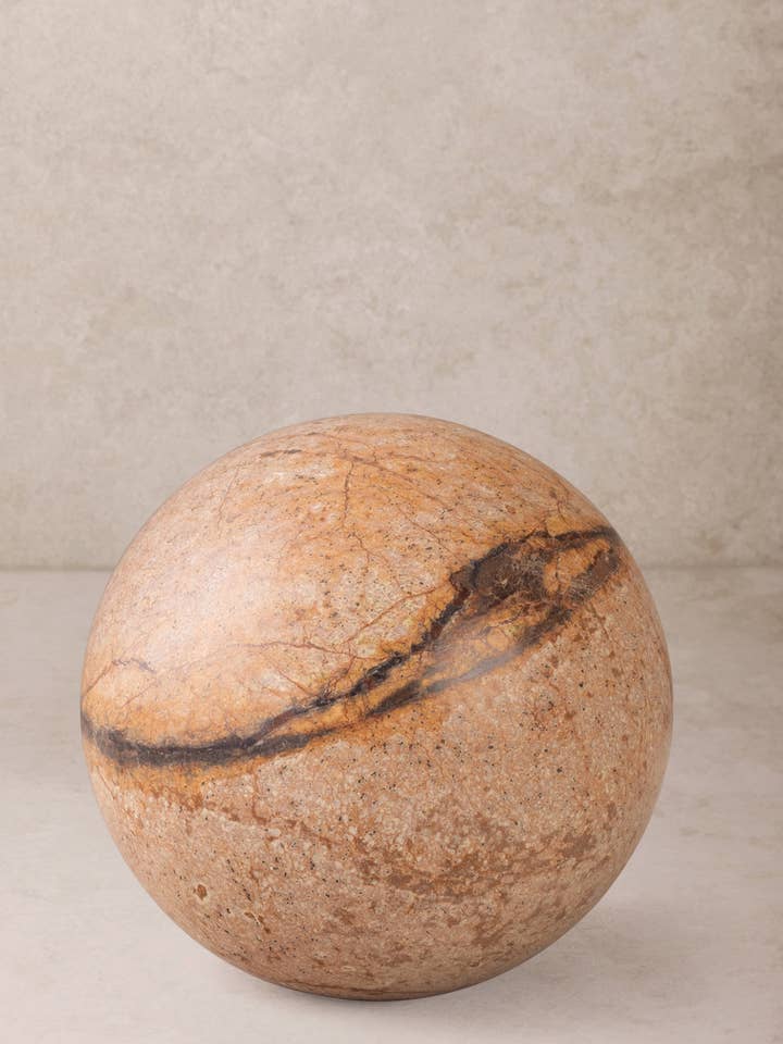 Forest Onyx Marble Decorative Sphere (2 Variants) for wholesale by GAURI KOHLI