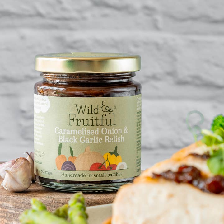 Wild and Fruitful – wholesale Relish – Caramelised Onion & Black Garlic Relish2