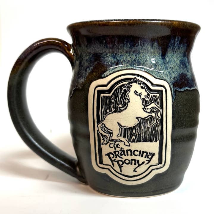 Prancing Pony 20oz Handmade Ceramic Mug for wholesale by Pawley Studios Ceramics