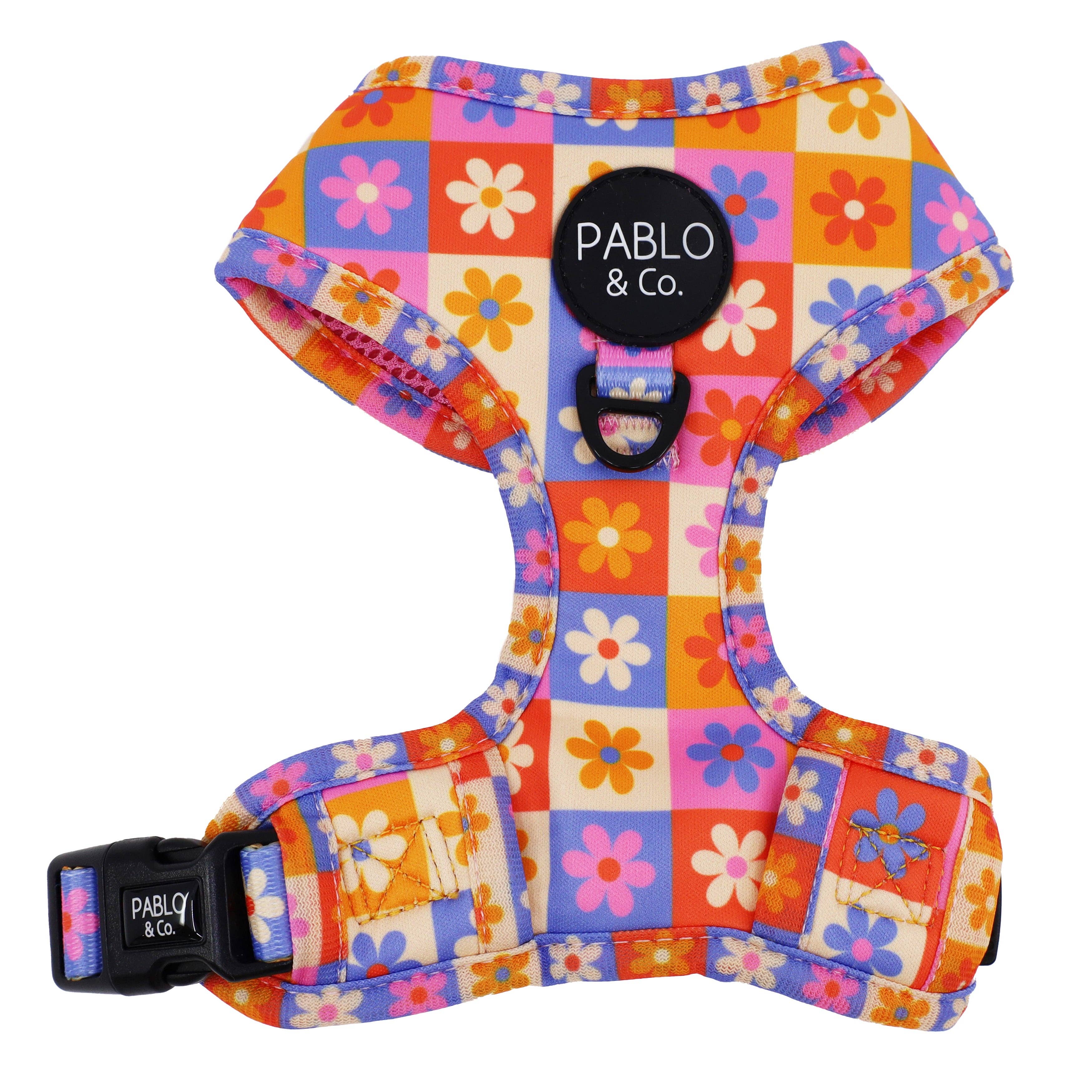 Pablo & Co. Boutique - Wholesale Pet Harness - Dog - Daisies For Days: Adjustable Dog Harness2