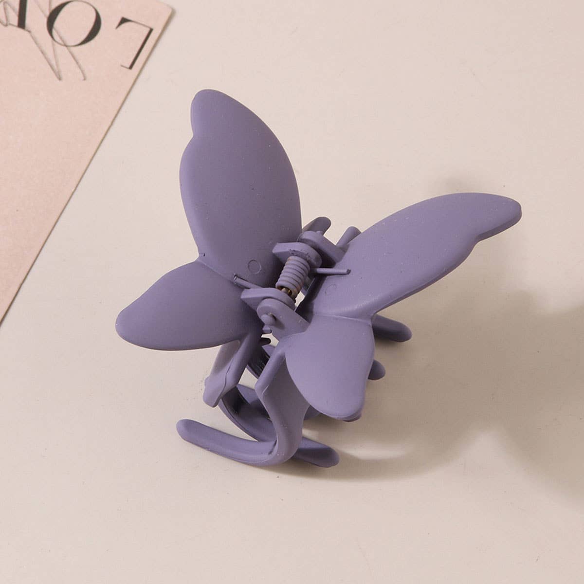 ACCITY - Wholesale Hair Clip - Women's - Matte Butterfly Hair Claw Clip – Strong & Stylish_CWAHA008713