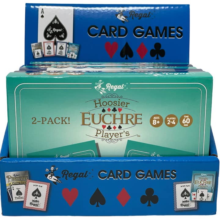 Regal Games - Vente Jeux de cartes - Jeu de cartes Regal Games Euchre - Pack de 63