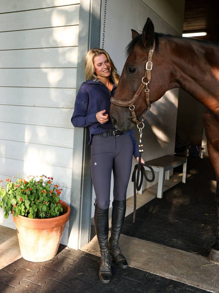 Alice Full Seat Lightweight Breeches | Graphite Gray for wholesale on Faire2