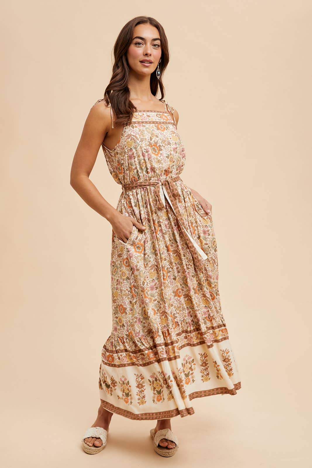 In Loom - Wholesale Dress - Women's - BORDER PRINT MAXI DRESS6