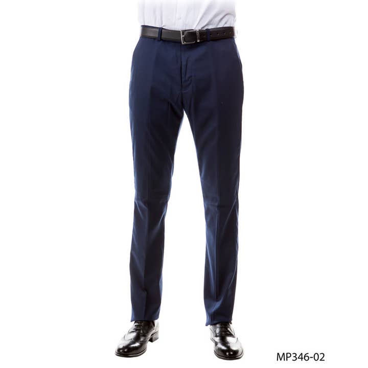 ZeGarie Tailored Fit Suit Separates Mens Trousers, Navy for wholesale by Suits America