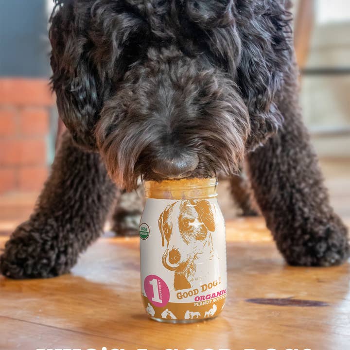 CB's Nuts - Wholesale Pet treats – Dog - 16oz Good Dog! Organic Peanut Butter for Dogs - 124