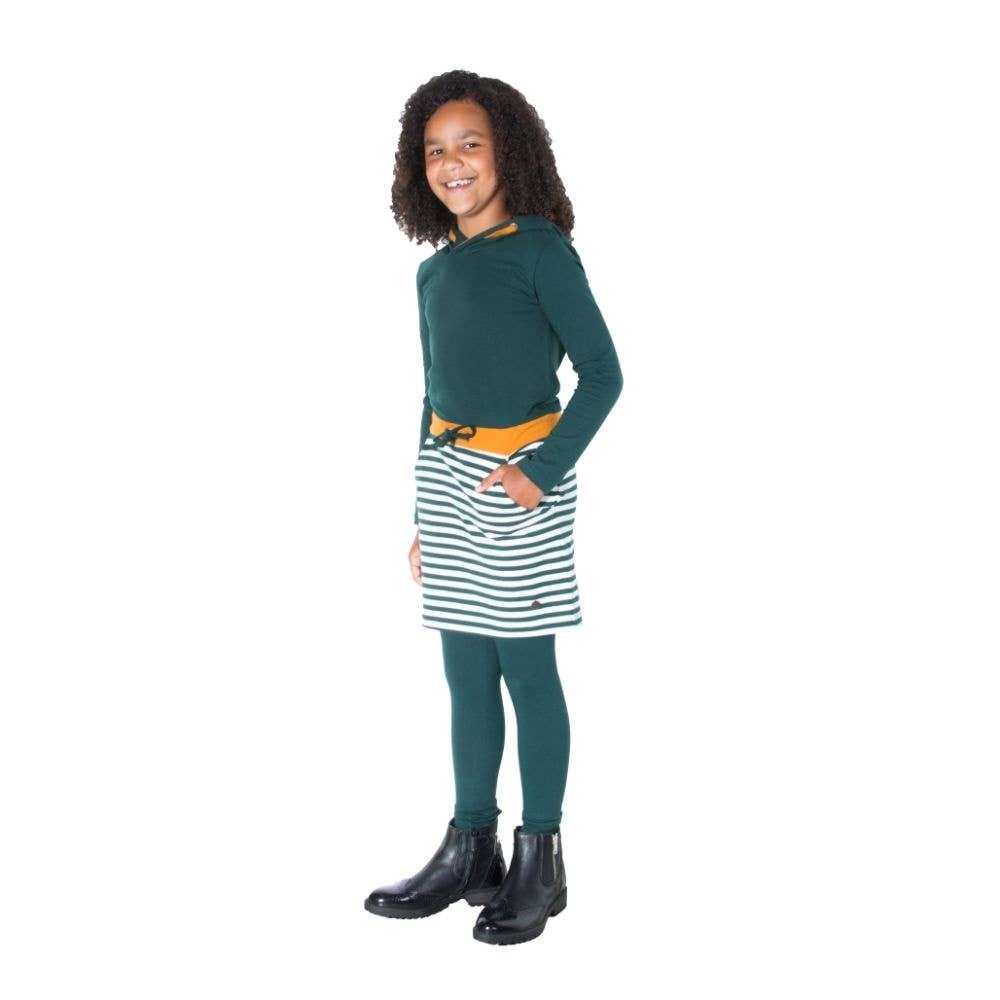 Remo Fashion - Vente Legging tendance – enfant - Leggings vert foncé pour filles2