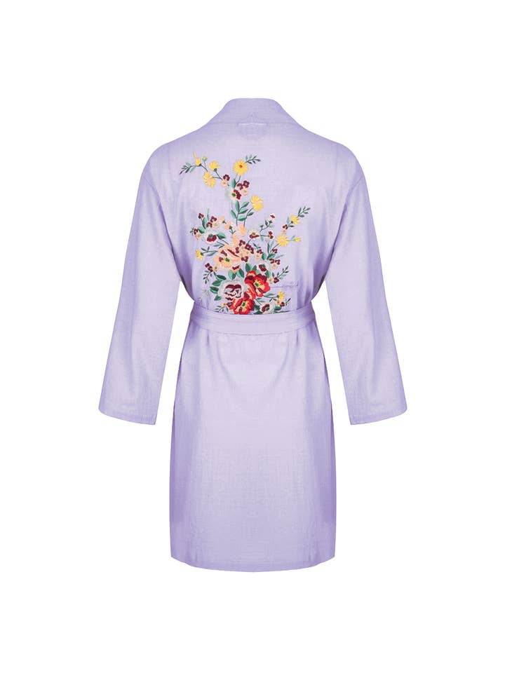 THE FLOWER KIMONO IN LILAC for wholesale by Hammam34