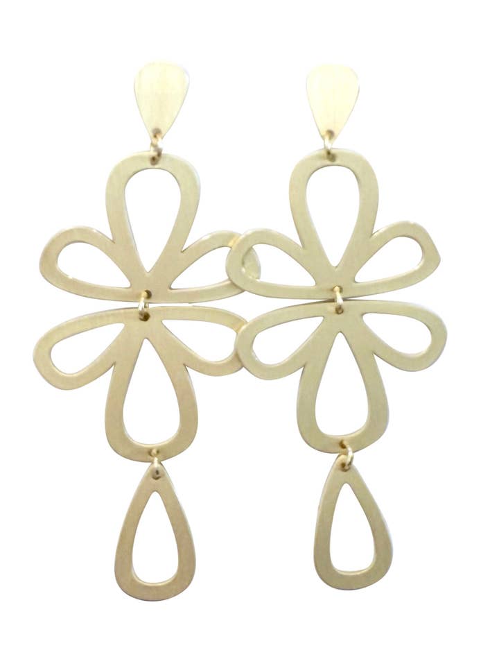 Grace Earrings-Gold for wholesale by Gemelli