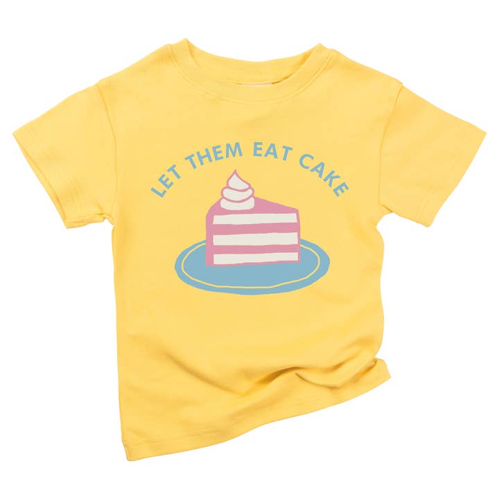 Let Tellos Eat Cake Organic Baby Niña Cumpleaños Niño Camisa para venta al por mayor de Spunky Stork