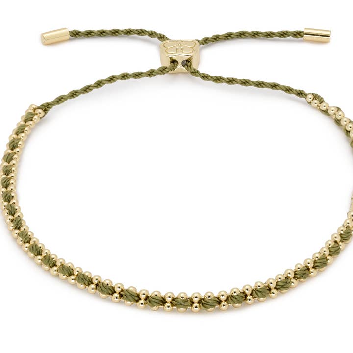 Pulsera trenzada en forma de hongo y oro para venta al por mayor de Boho Betty