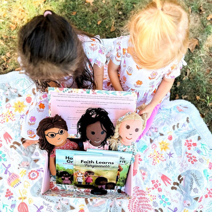 EllyandGrace - Wholesale Doll - Kids - Faith, Grace, Hope, Full Linen Doll and Christian Book Set6