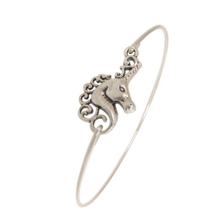Unicorn Bangle Bracelet for wholesale by Frosted Willow