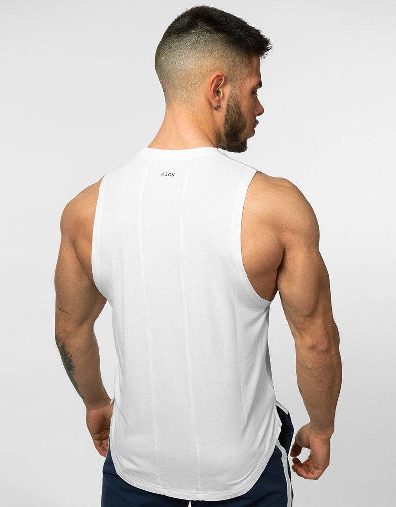 Aeon – wholesale Tank top – Men's – Atlas tank top - White2