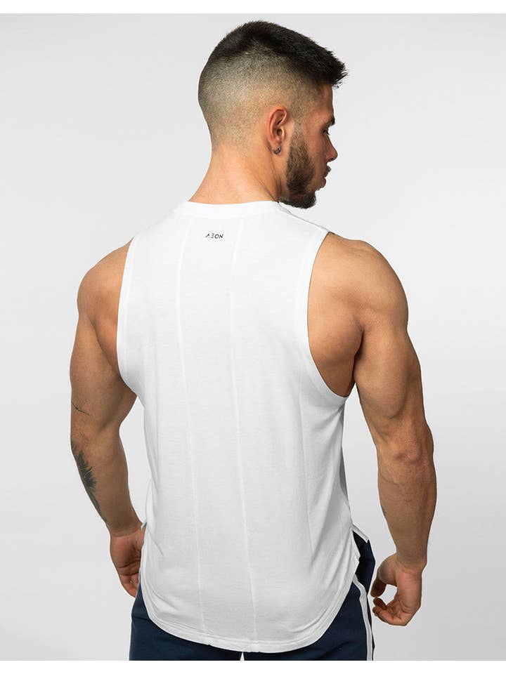 Aeon - Vendita all'ingrosso Canotta - Uomo - Canotta Atlas - Bianco2