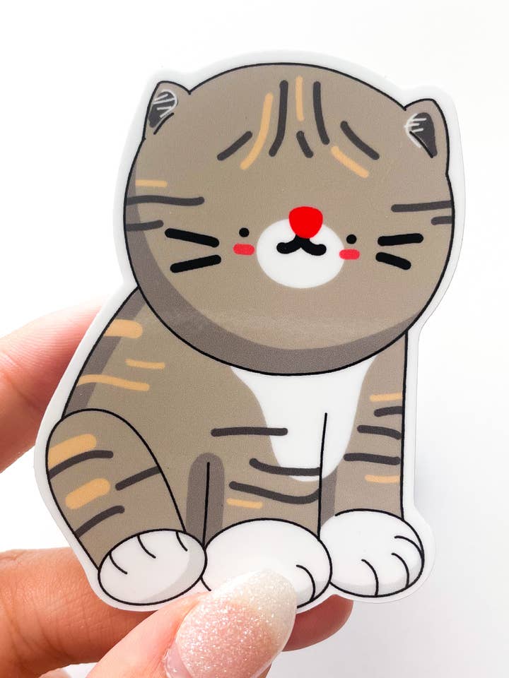 Sticker Chat Tabby Classique pour la vente par SimplyMKO