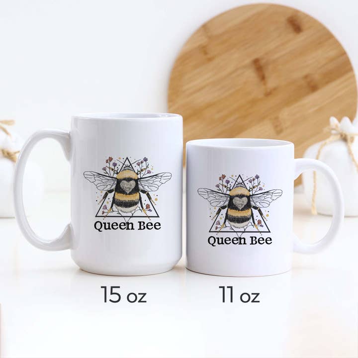 Heart & Willow Prints - Wholesale Coffee mug - Queen Bee, Bee Mug, Bee Gifts, Bee Decor, Bee Lover1