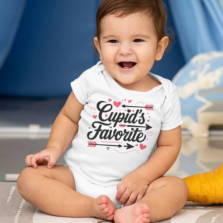 Arrows Cupids Favorite Baby Bodysuit for wholesale by Itsy Bitsy Bella Co