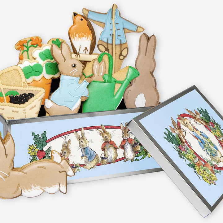 Peter Rabbit Biscuit Tin for wholesale by Biscuiteers