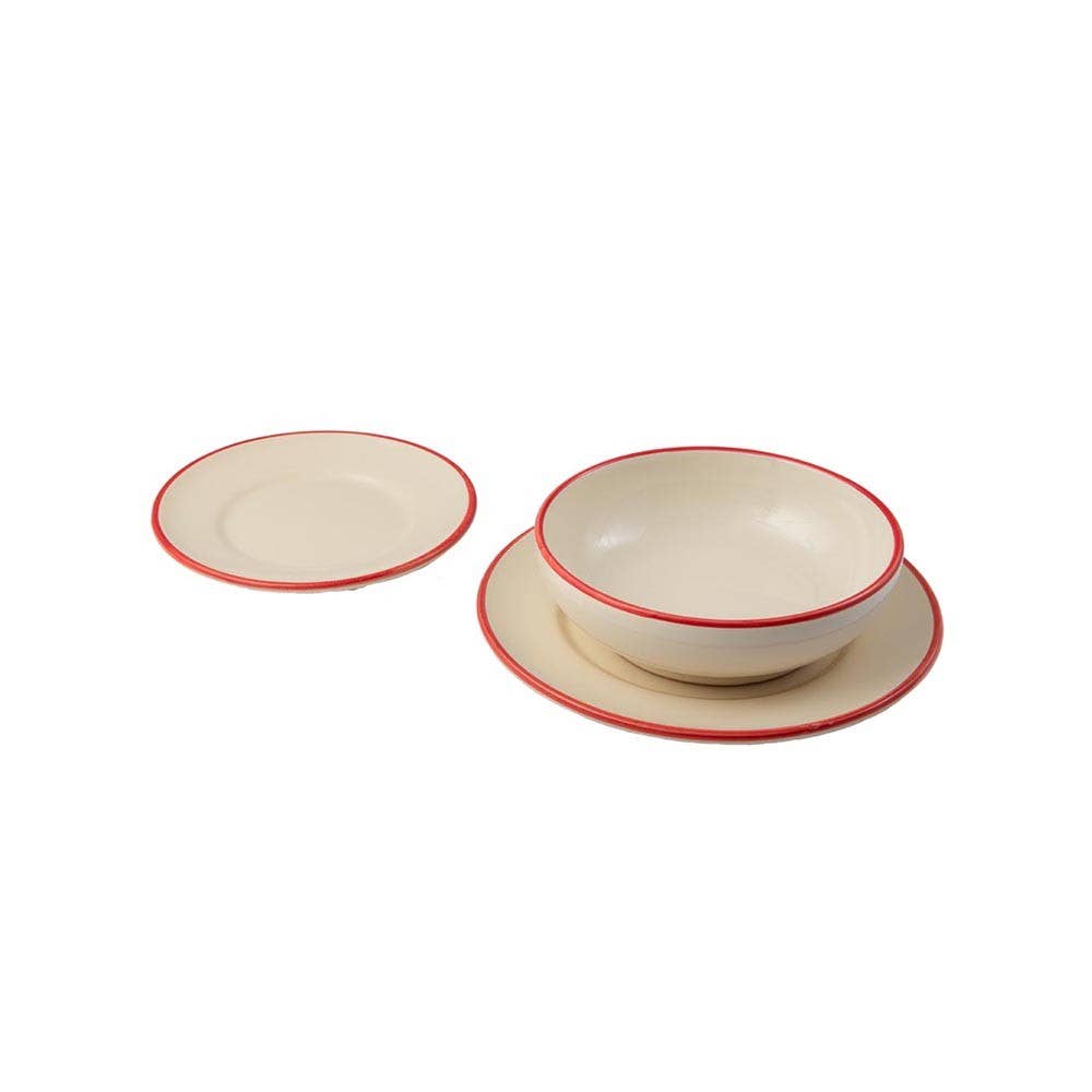 LOLIVA - Vente Assiette de service - Plat Plat diam. 25 cm - Ligne Bord0