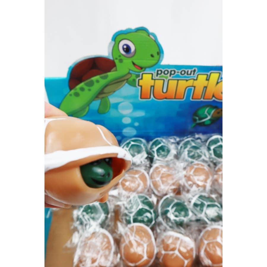 MIX COLOR Turtle Pop-Out Squishy Silicone Sensory Fidget Toy for wholesale on Faire2