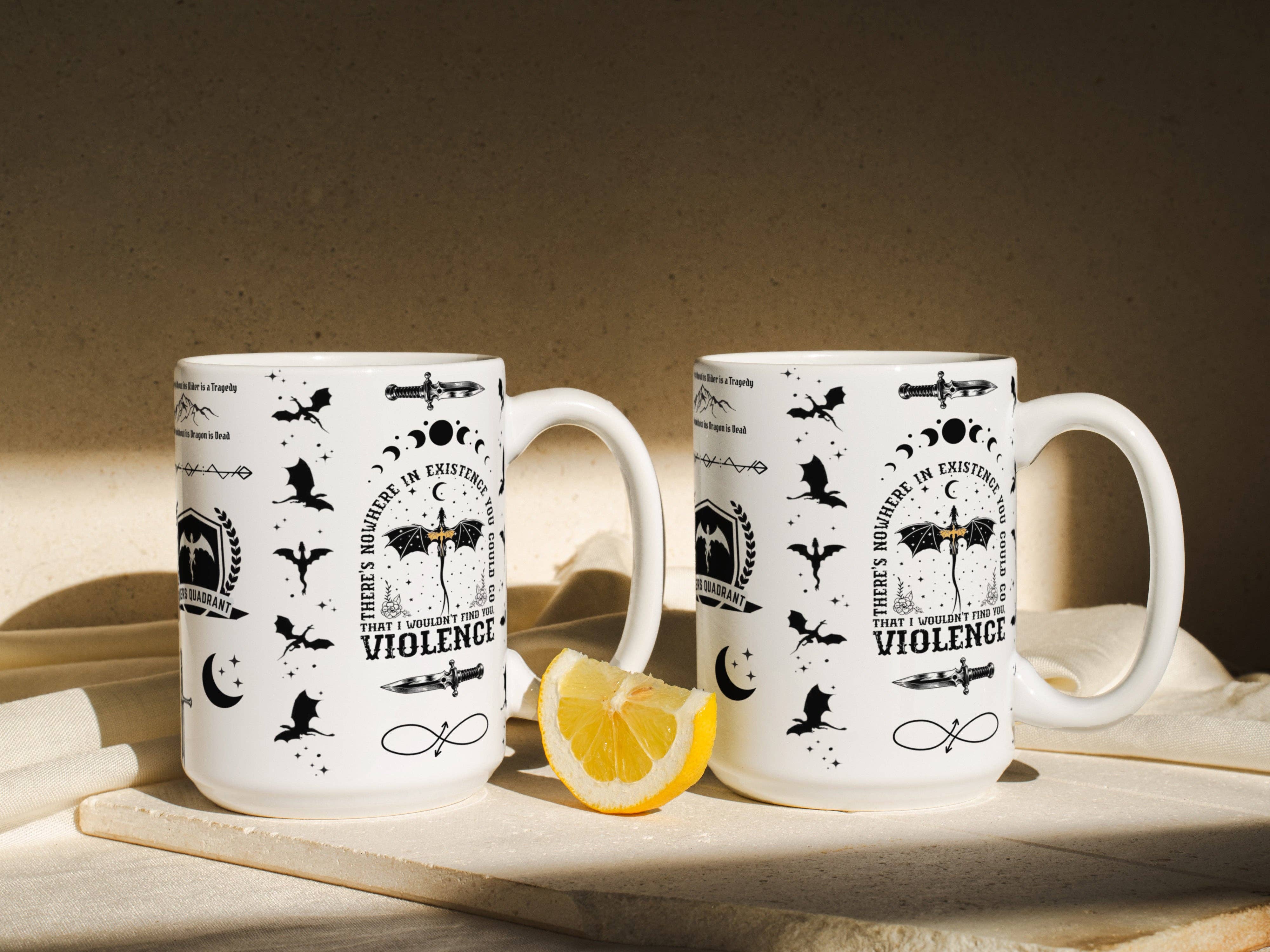 MagicMerchEmporium – wholesale Coffee mug – Fourth Wing Dragon Mug7