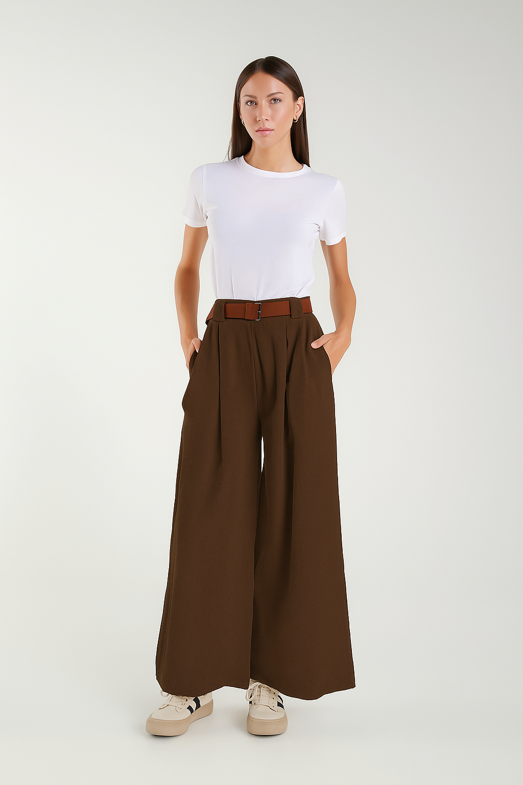 TAMBA - Wholesale Pants - Women's - Culotte pants made of baby corduroy10