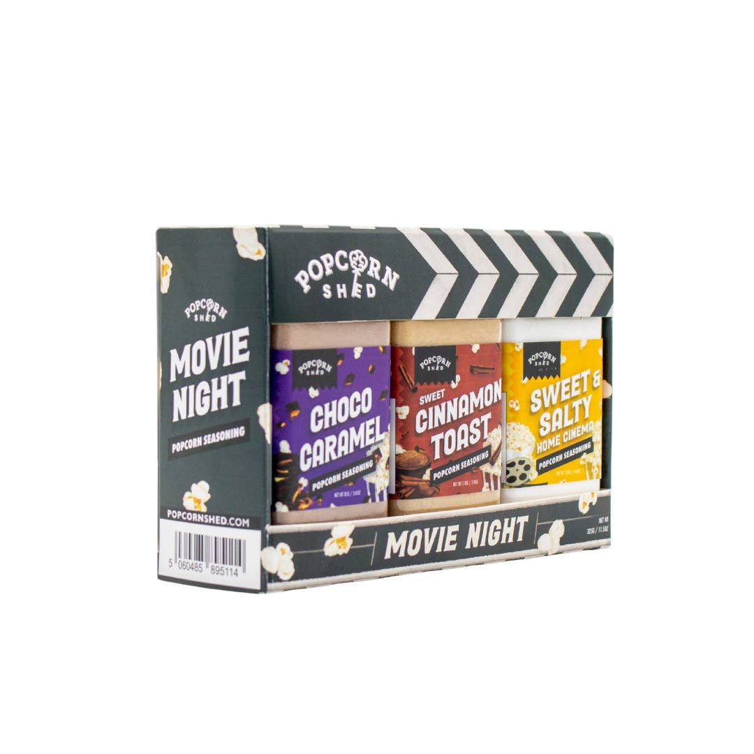 Popcorn Shed - Vendita all'ingrosso Kit fai da te per alimenti - Set regalo di condimenti per popcorn Movie Night2