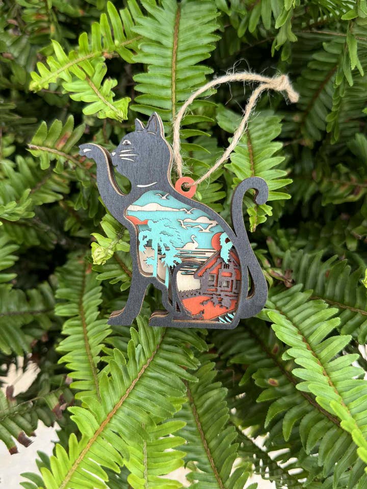 Svart katt prydnad för wholesale av The Wilusz Way