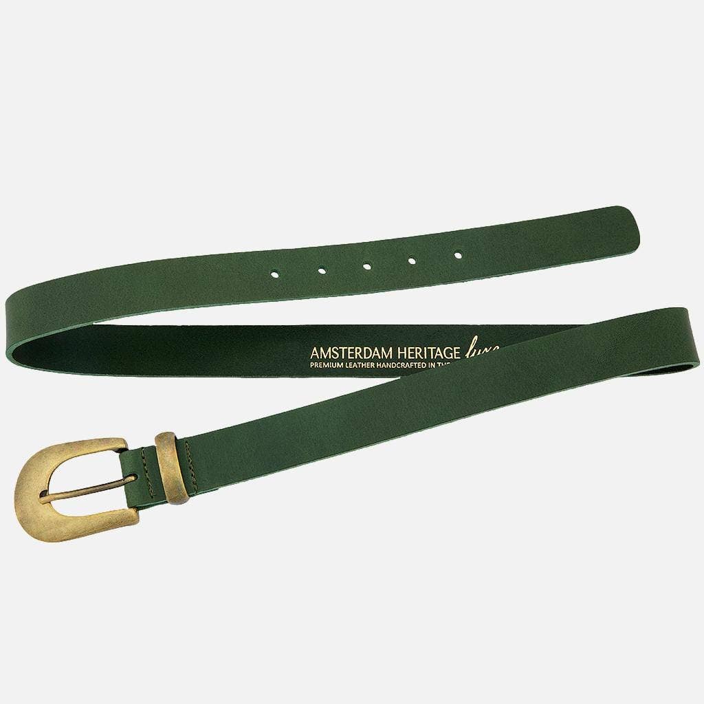 Amsterdam Heritage Leather Belts, Bags, Jackets & Apparel - Vente Ceinture – femme - FABRIQUÉ SUR COMMANDE Annie | Ceinture fine en cuir avec boucle dorée pour femme20