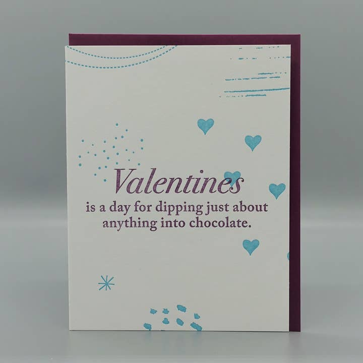 Valentine Card - Chocolate for wholesale by Letterpress PLAY