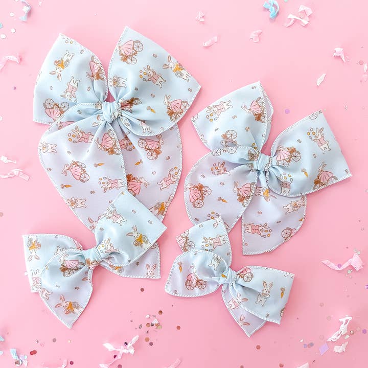 Pastel Easter Bunnies, crepe for wholesale by Tiny Wonders Bows