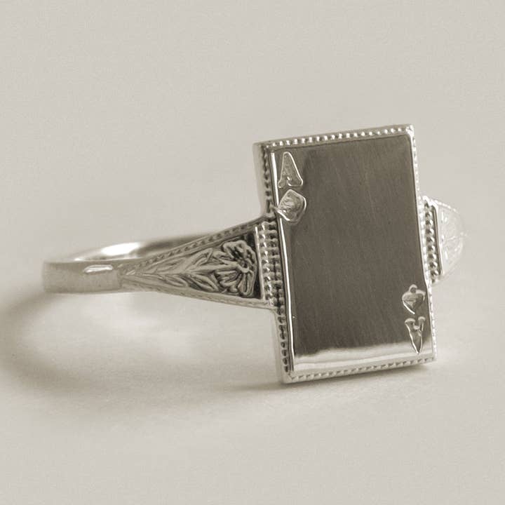 Bague As de Pique - SS pour la vente par Merewif