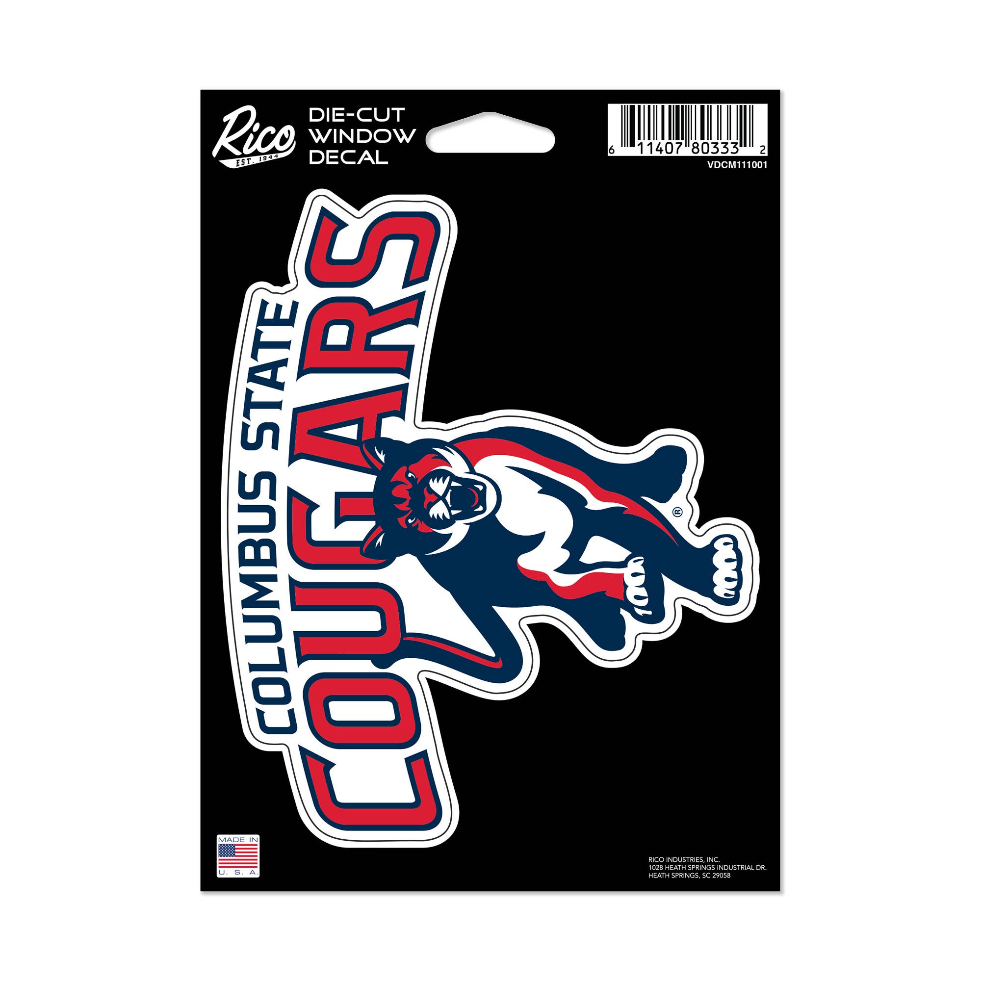 Rico Industries - Wholesale Car Decorative Charm - Unisex - NCAA  Columbus State Cougars  Medium Die Cut Decal0