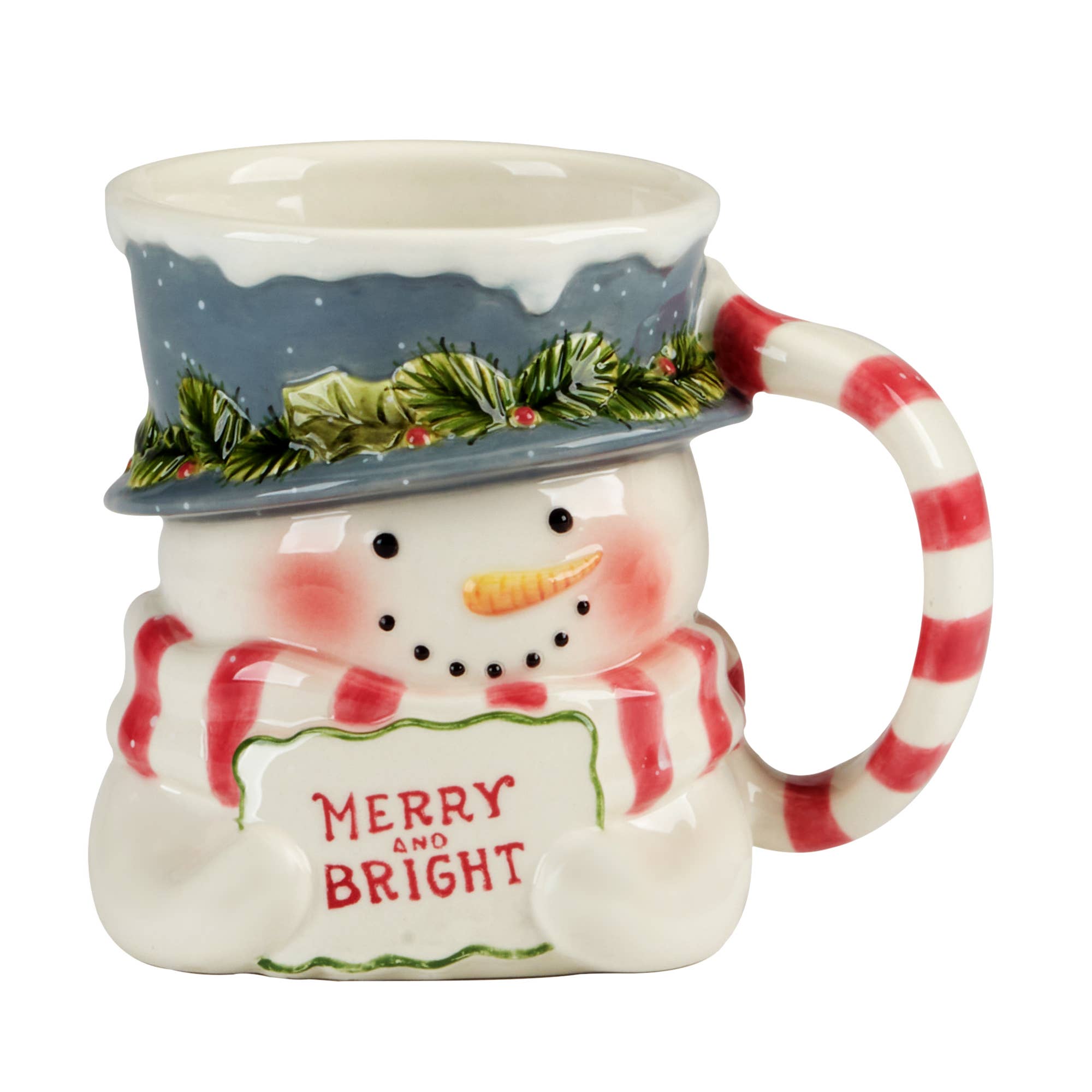 Certified International - Wholesale Koffiemok - Snowman Greetings 3D-mok met kerstmanontwerp1