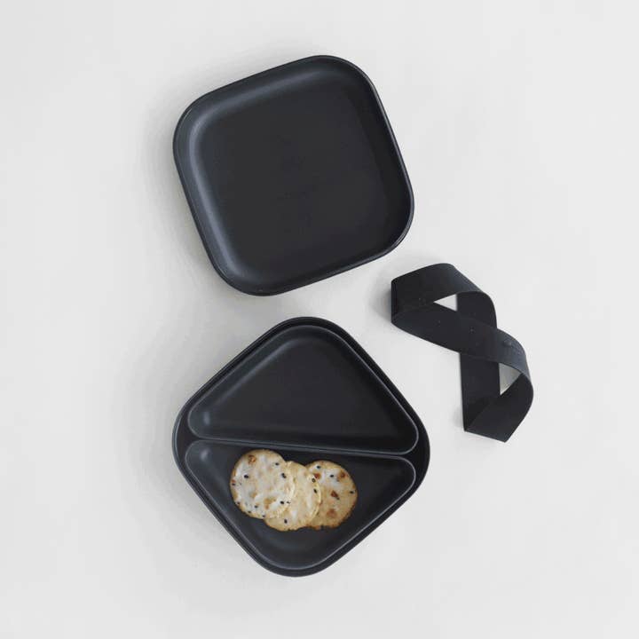 EKOBO - Wholesale Lunch Bag/Box - Square Bento Lunch Box - Coral
