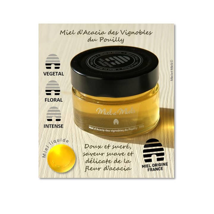MIEL ET MIELS - Wholesale Honey - Acacia honey from Pouilly vineyards 150g2