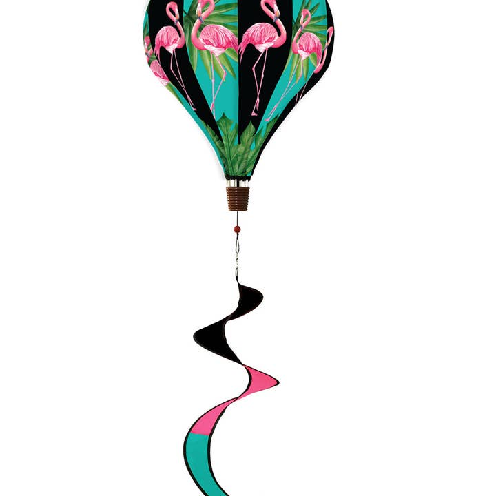 Flamingos Deluxe Hot Air Balloon Spinner for wholesale by Briarwood Lane