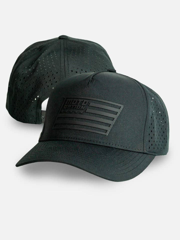 Moto Flag Prestatiepet - Zwart voor wholesale door MotoOption