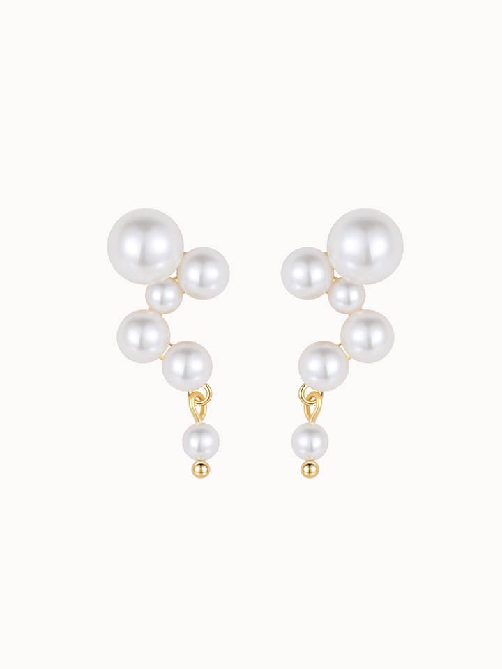 Espen Earrings - Gold Plated for wholesale by Nava Copenhagen