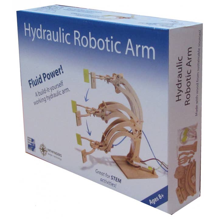 Science and Nature – wholesale DIY craft kit – Child – Hydraulic Robotic Arm Wooden Kit