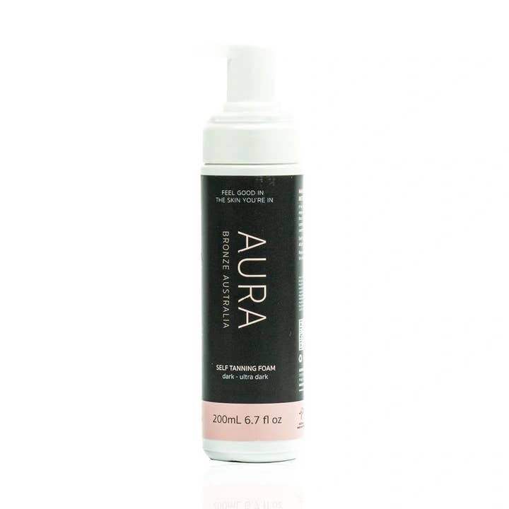 200 ml Dark To Ultra Dark Self Tanning Foam for wholesale by Aura Bronze Australia