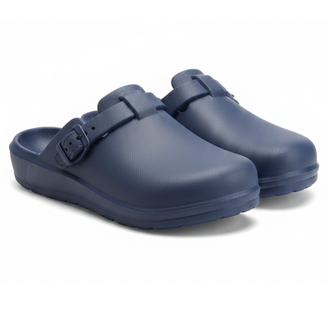 BeShoes Distribuição – wholesale Träskor – dam – Bekväma Damtofflor Blå Beppi-22147800