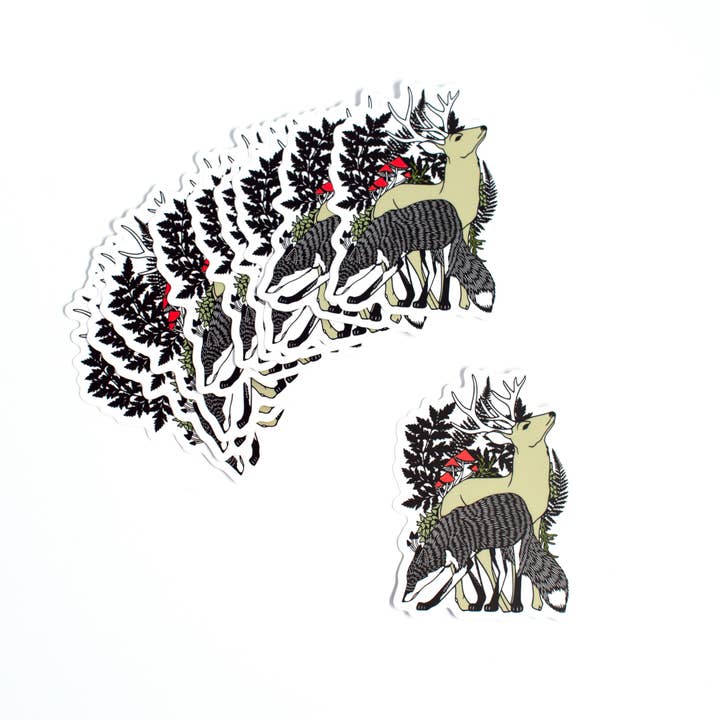 Adhesivo de vinilo Woodland para venta al por mayor de Bird Mafia