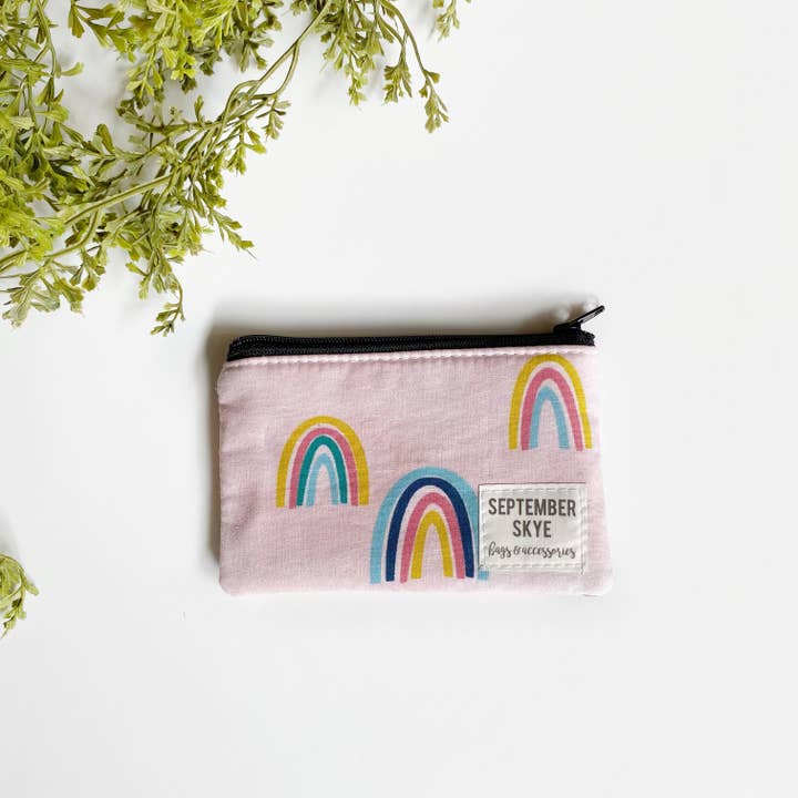 September Skye Bags & Accessories – wholesale Coin purse – Women’s – Mini coin purse in pink rainbow
