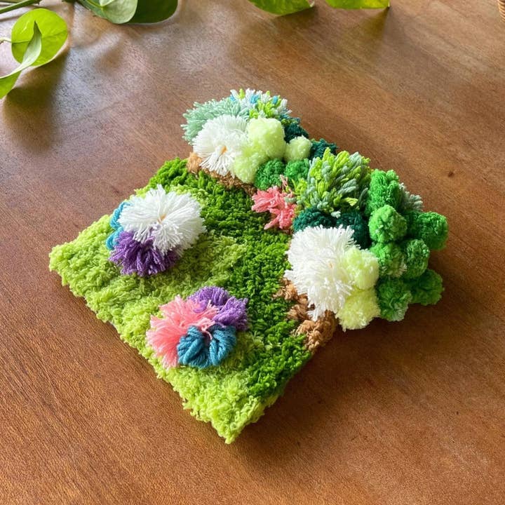 Craft Club - Wholesale DIY Craft Kit - FLOWER PATCH - Moss Coaster Kit8