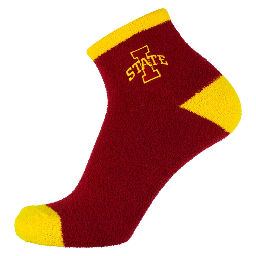Donegal Bay - Wholesale Socks - Unisex - Iowa State Cyclones Solid Fuzzy Socks0